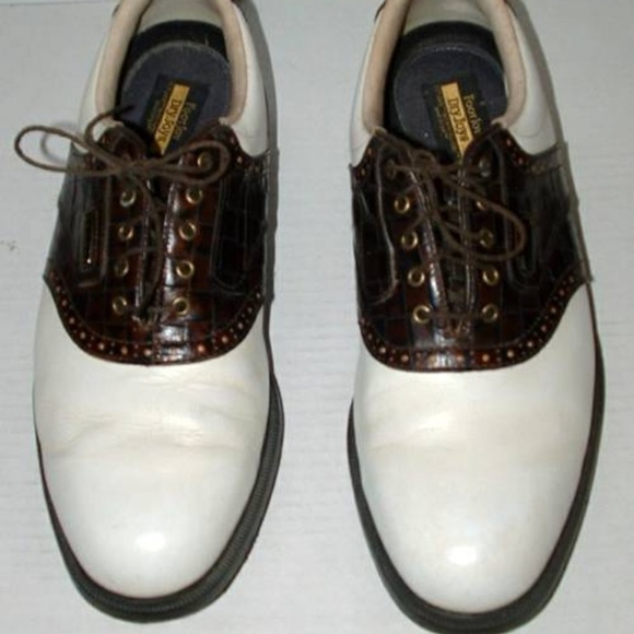 saddle oxford golf shoes
